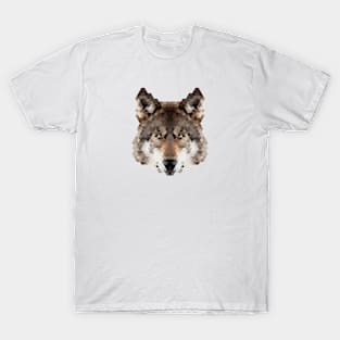 Minimalist Geometric Stylized Animals - Wolf T-Shirt